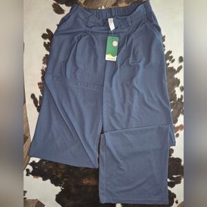 Halara Flex High Waisted Side Pocket Wide Leg Waffle Work Pants